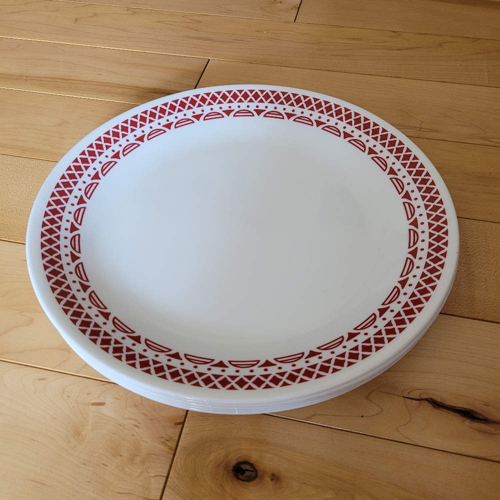 5 Corelle Cordoba design dinner plates